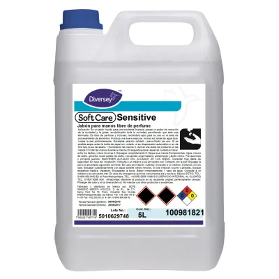 Jabón Cosmético Suave Sensitive Diversey 100981821 — 5L